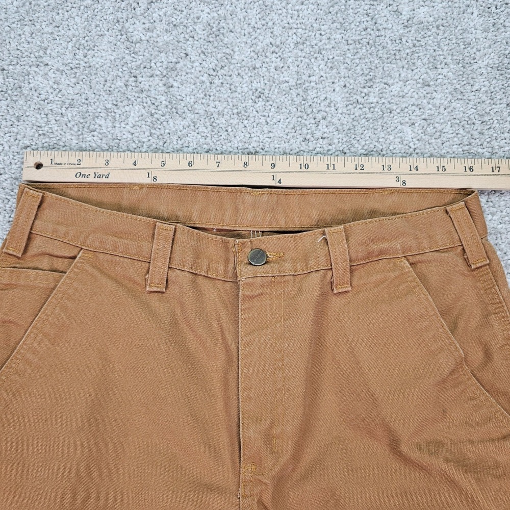 Carhartt Mens 32x31 Brown Dungaree Fit Canvas Work Pants‎ Loose Fit - Picture 4 of 8